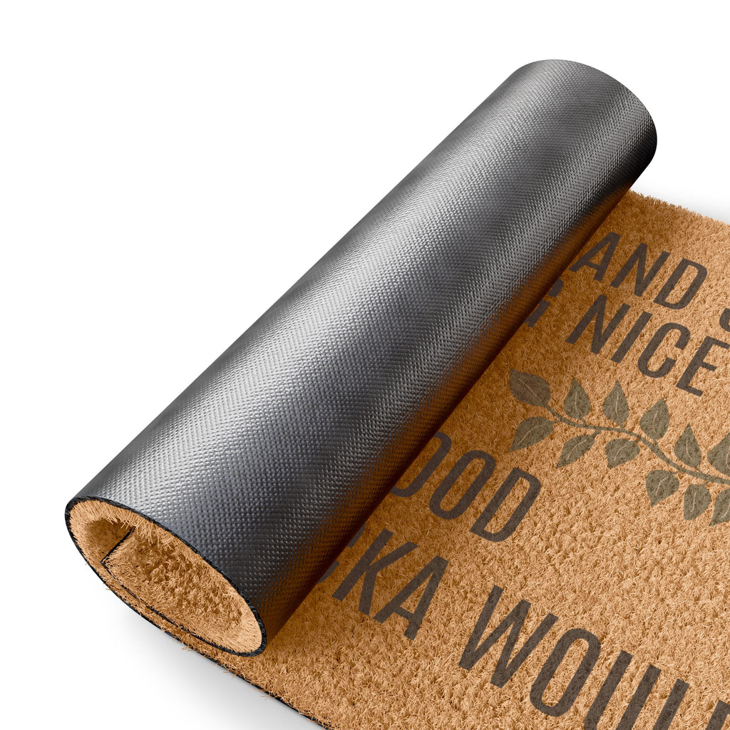Doormat — “We Are Sage and Hood” Funny Welcome Coir Doormat