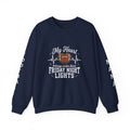 Friday Night Lights Football Crewneck Sweatshirt - "My Heart Belongs Under Those Friday Night Lights"