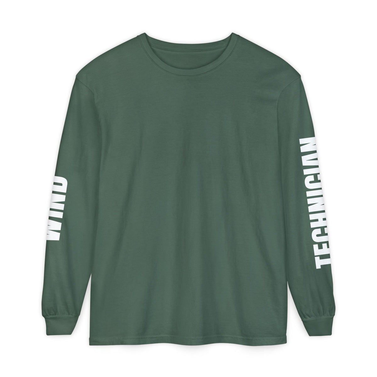 Long Sleeve T-Shirt — 'Blow Me' Wind Turbine Graphic (Sustainable Energy Vibe)