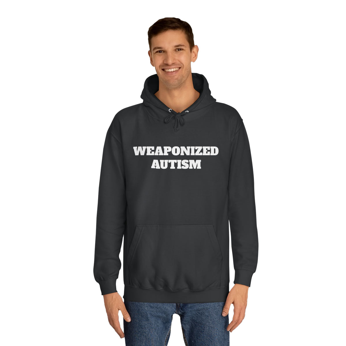 Hoodie — "Weaponized Autism" College Style Pullover