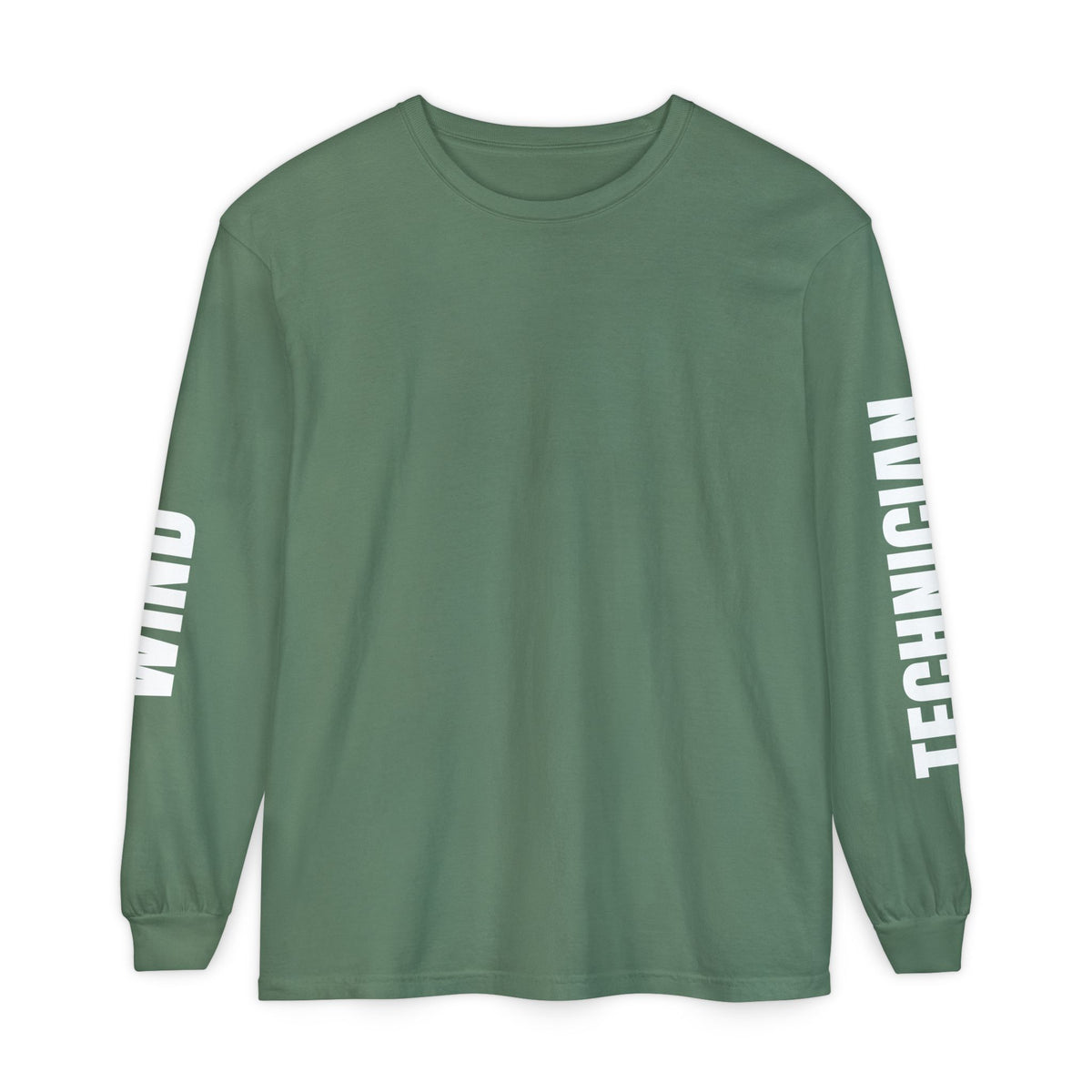 Long Sleeve T-Shirt — 'Blow Me' Wind Turbine Graphic (Sustainable Energy Vibe)