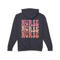 Nurse Vintage Retro Text Hoodie — 'NURSE NURSE NURSE' Graphic Hoodie