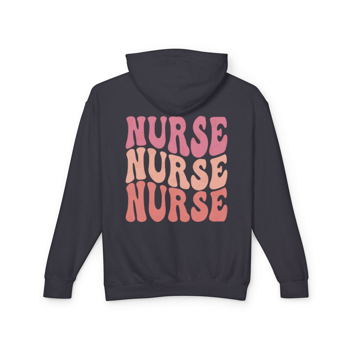 Nurse Vintage Retro Text Hoodie — 'NURSE NURSE NURSE' Graphic Hoodie