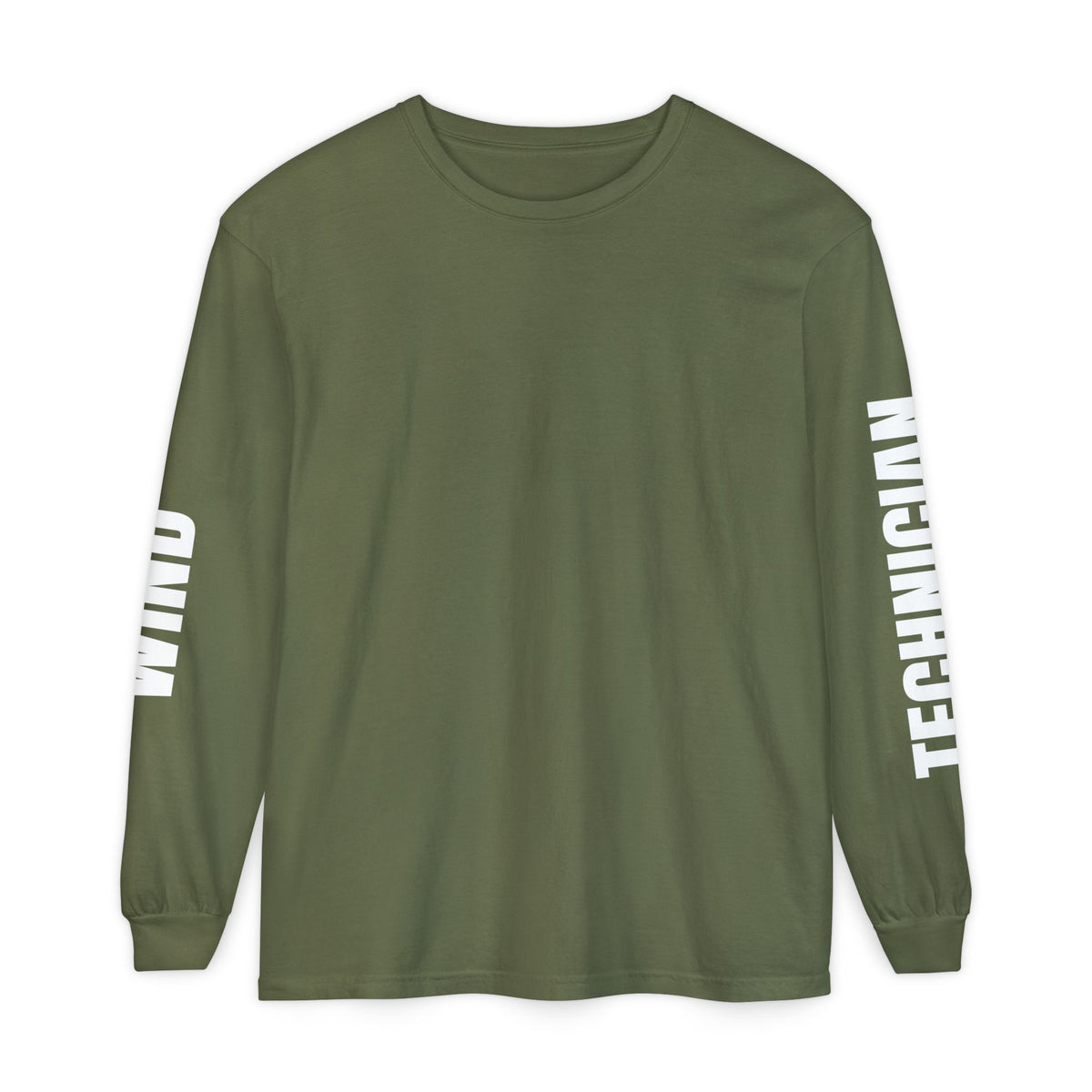 Long Sleeve T-Shirt — 'Blow Me' Wind Turbine Graphic (Sustainable Energy Vibe)