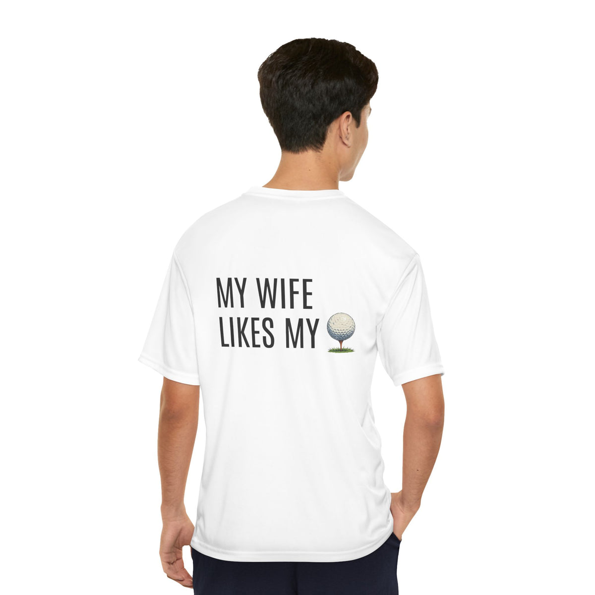 Golf Shirt - "My Wife Likes My" Funny Golf Ball T-Shirt
