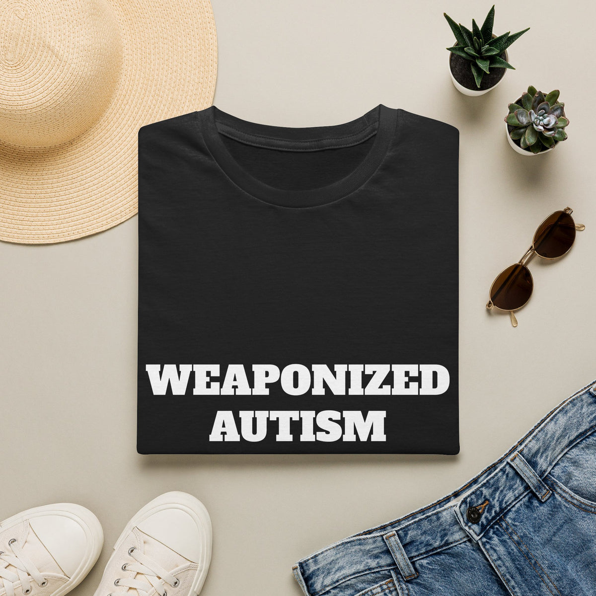 T-Shirt — "Weaponized Autism" Bold Statement Tee
