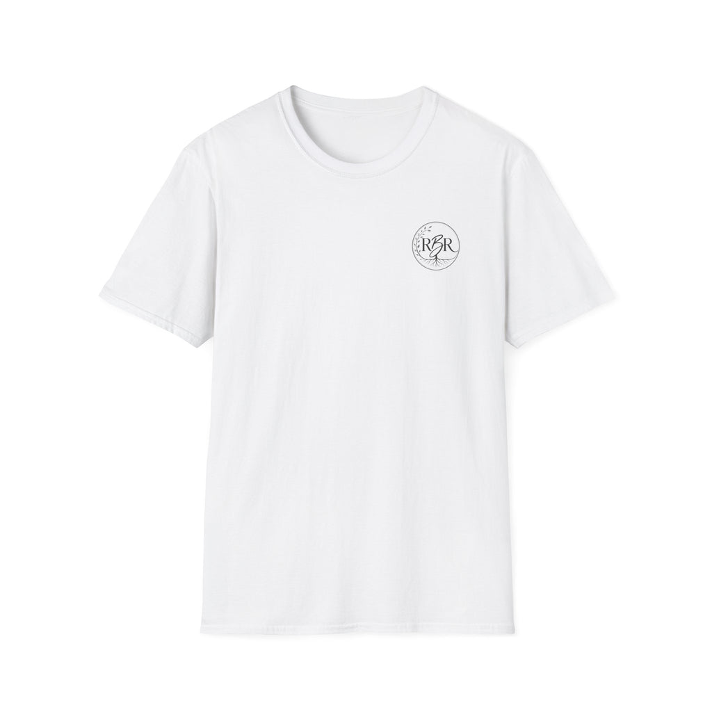 Monogram Circle Tee — Minimal RBR Initials Pocket T-Shirt