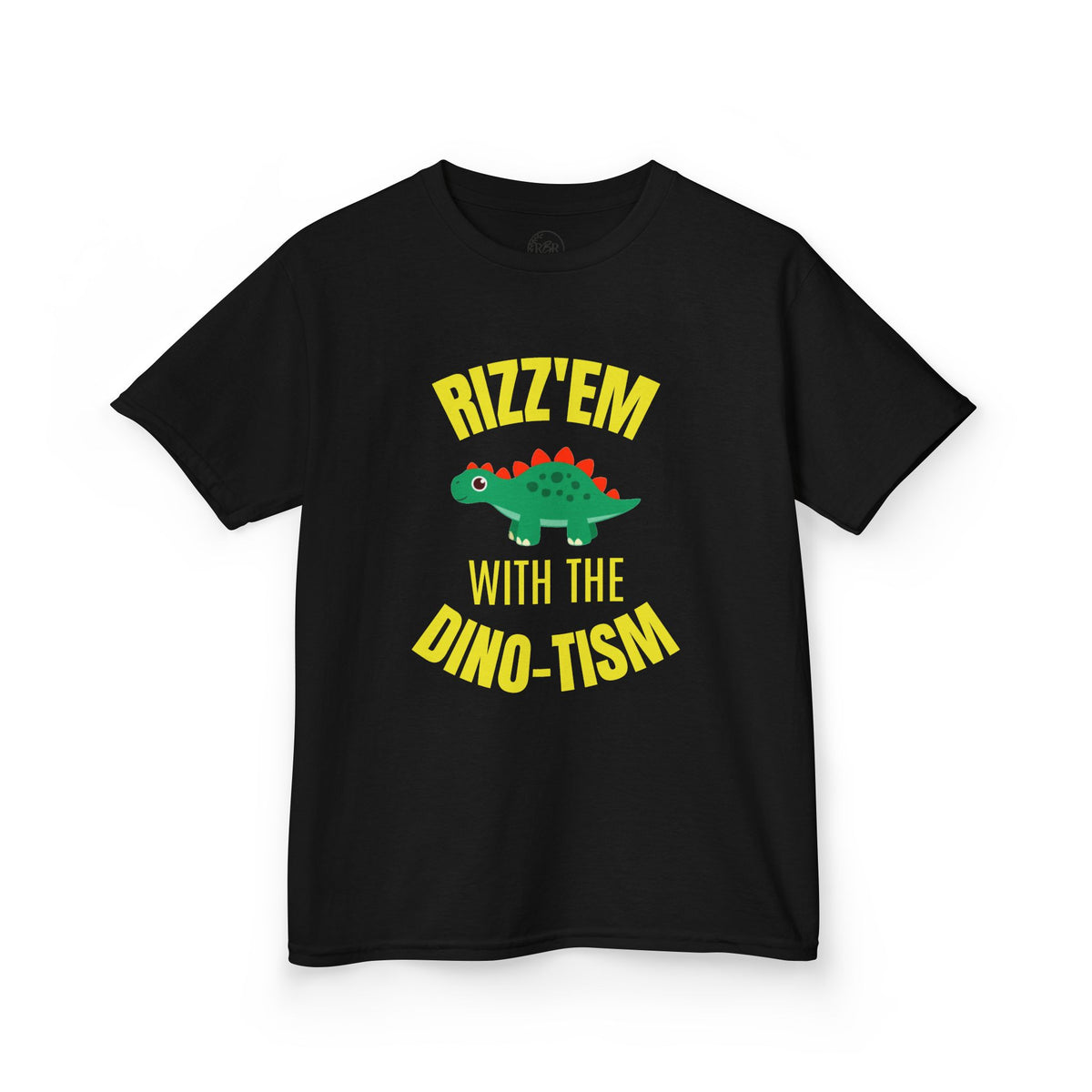 Kids Tee — "Rizz 'Em With the Dino-tism" Cute Dinosaur Graphic Shirt