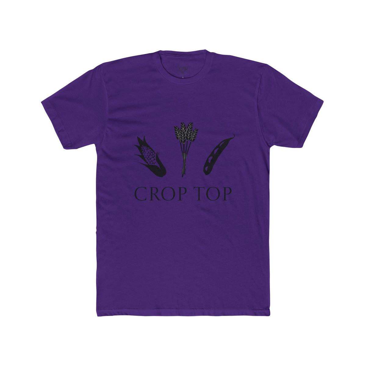 Crop Top Tee — Minimal Botanical Graphic T-Shirt