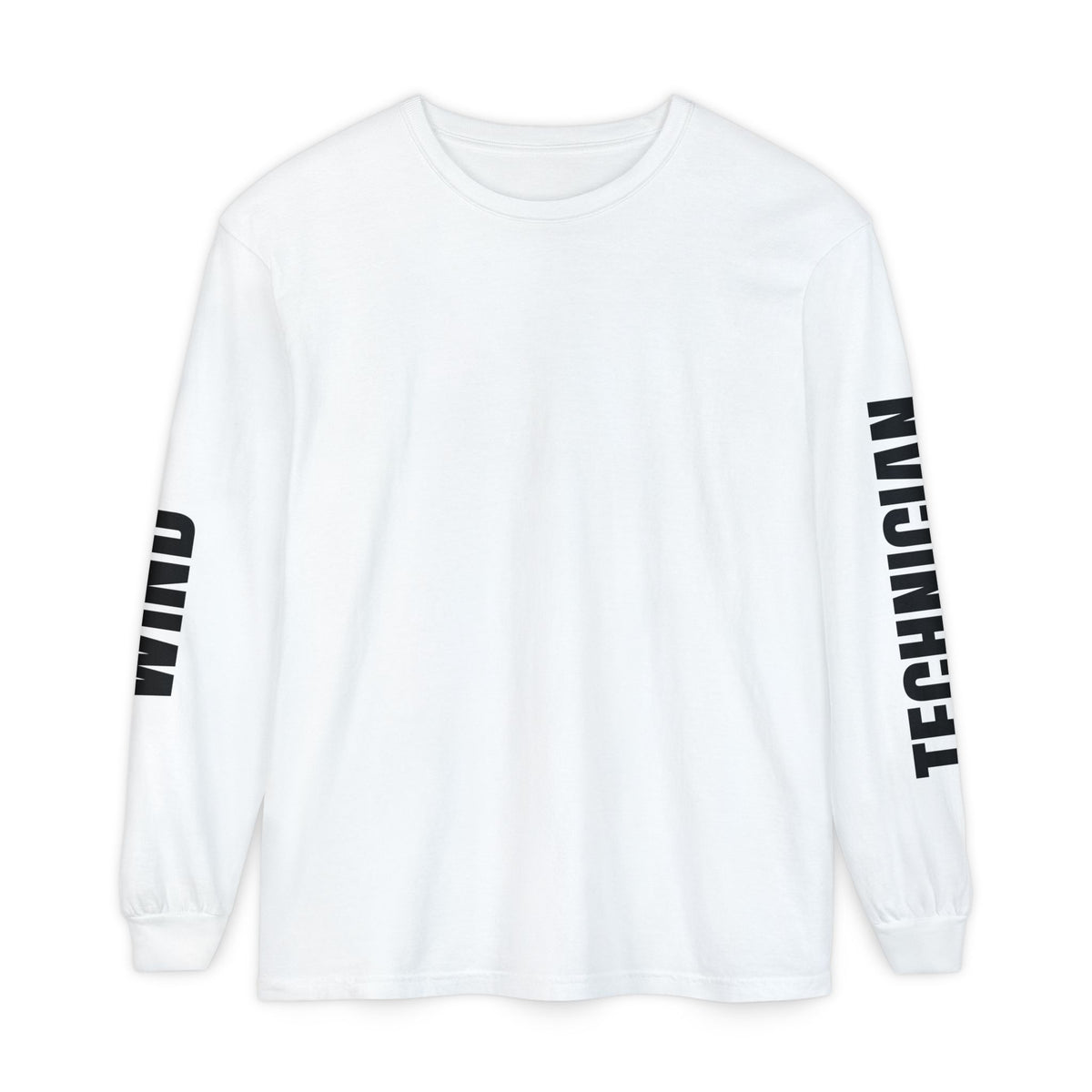 Long Sleeve T-Shirt — 'Blow Me' Wind Turbine Graphic (Sustainable Energy Vibe)