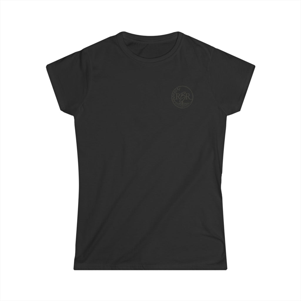 Women's Classic Black Tee — Softstyle Short Sleeve Shirt