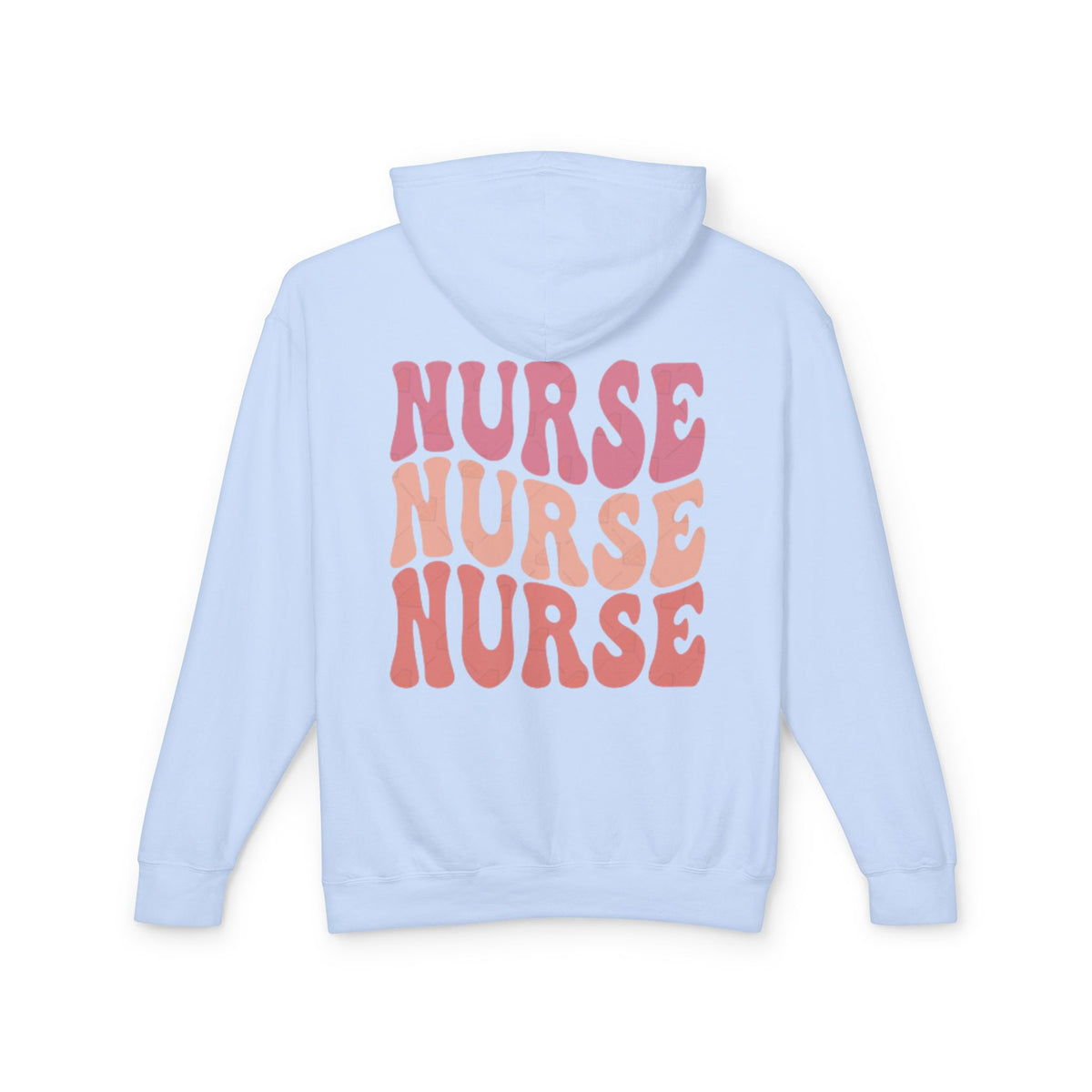 Nurse Vintage Retro Text Hoodie — 'NURSE NURSE NURSE' Graphic Hoodie