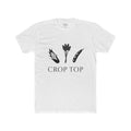 Crop Top Tee — Minimal Botanical Graphic T-Shirt