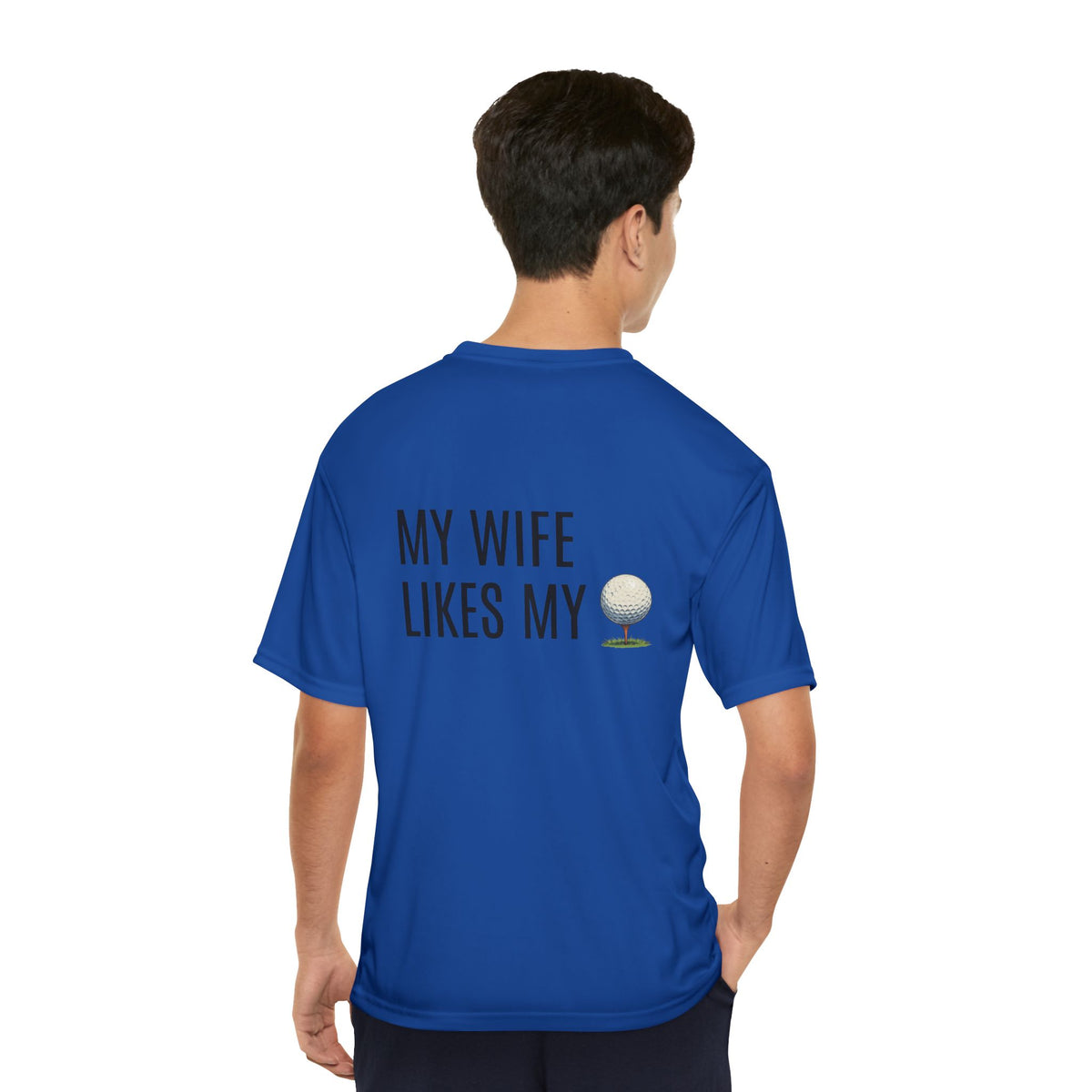 Golf Shirt - "My Wife Likes My" Funny Golf Ball T-Shirt
