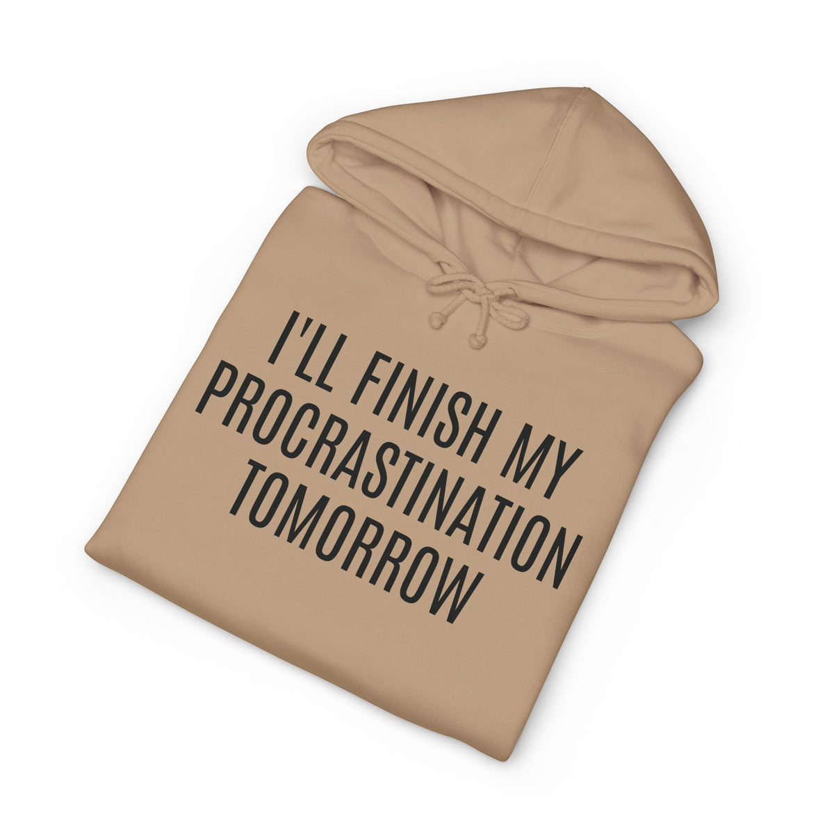 Hoodie — "I'll Finish My Procrastination Tomorrow" Funny Quote Pullover
